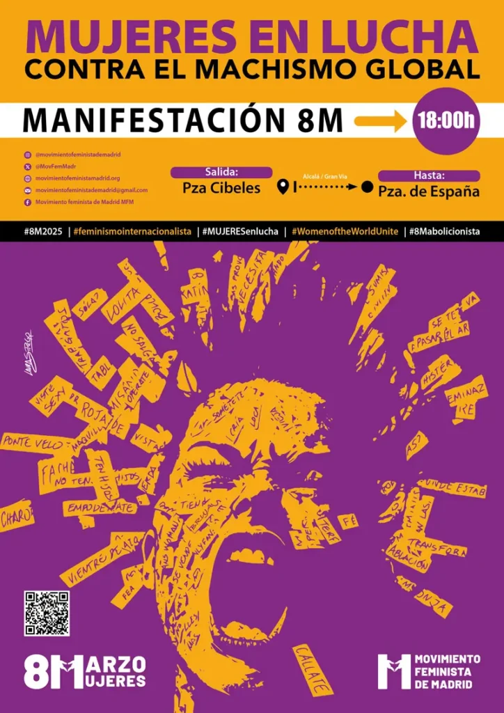 Movimiento Feminista de MAdrid - 8M 2025